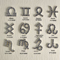 Twelve Zodiac Nail Art Accessories Alloy Inlaid Diamonds