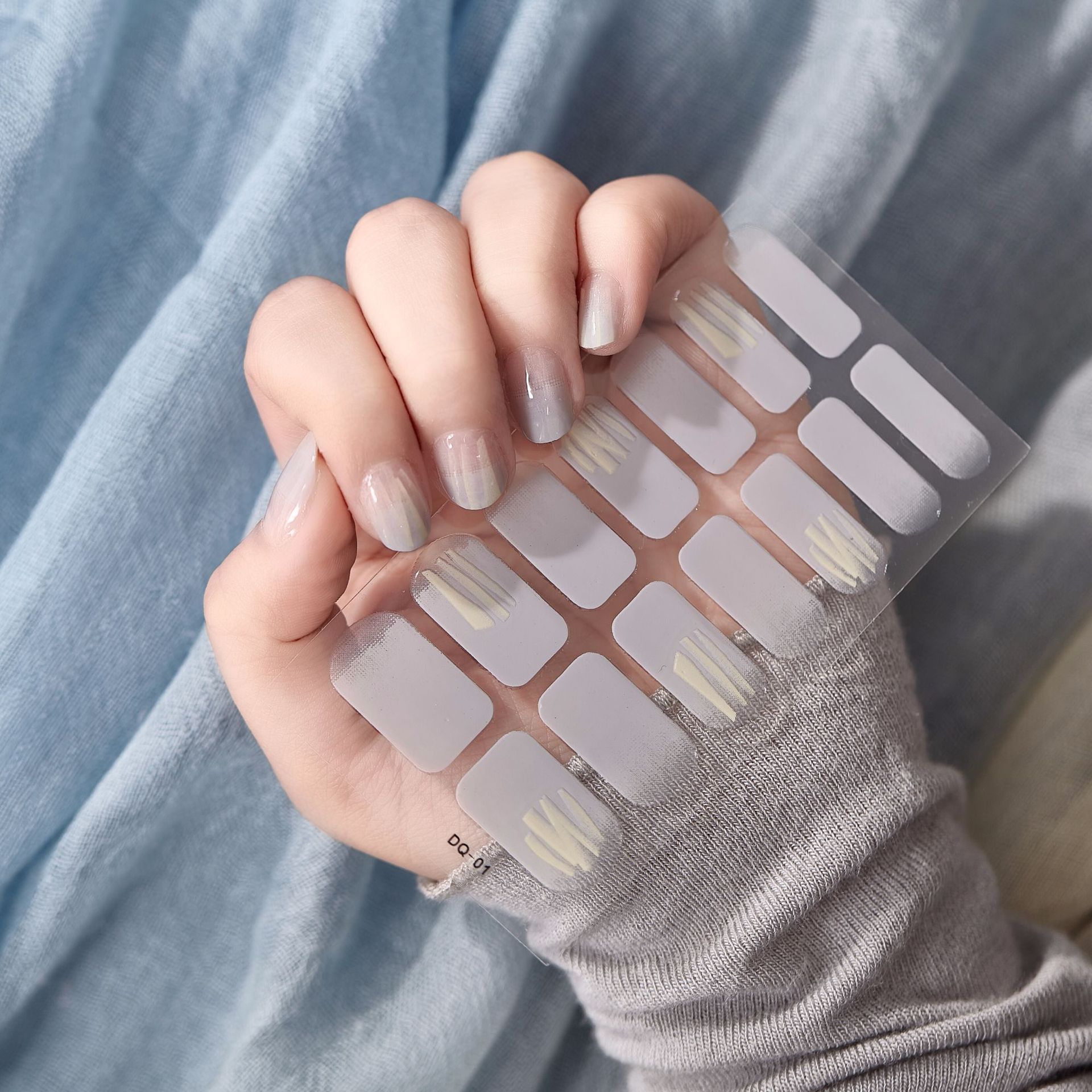 Laser Nail Polish Film Fashion Nail Stickers