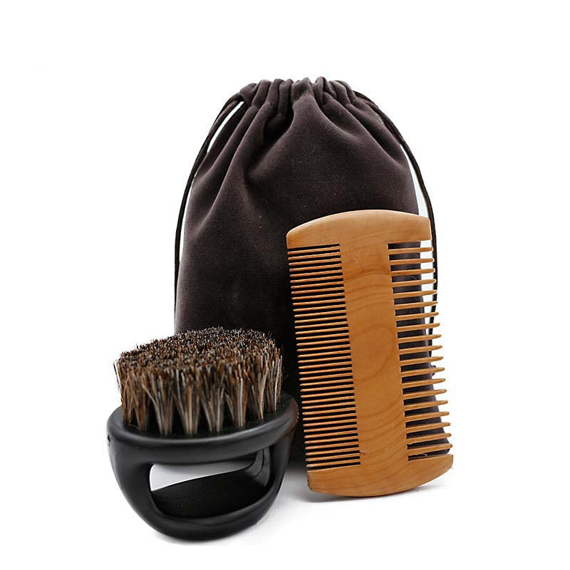 Ring Oil Hair Comb Broken Grate Double Sided Care Set