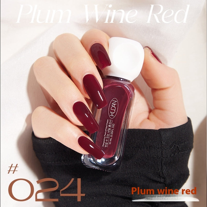 Kudan Water-based Nail Polish Peelable Quick-drying Baking-free Long-lasting Summer Macaron Popular Color