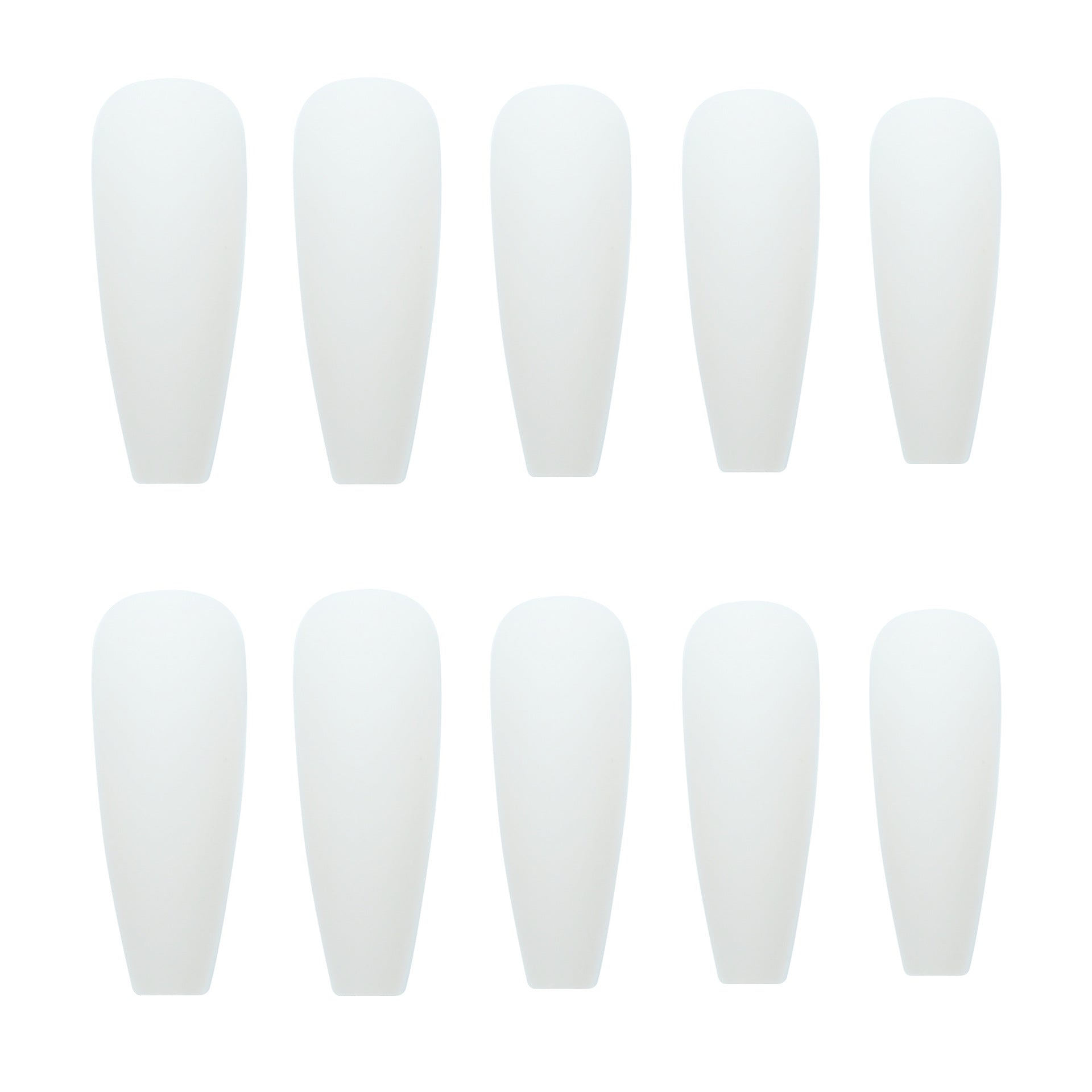 White Long T Grinding Fake Nail Tip Wear