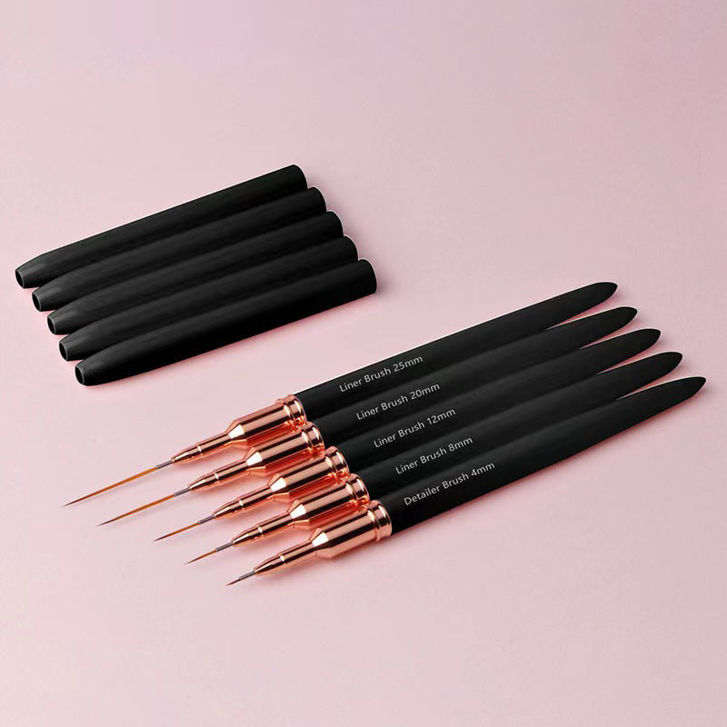 Pattern Drawing Line Drawing Edge Slender Metal Nail Brush