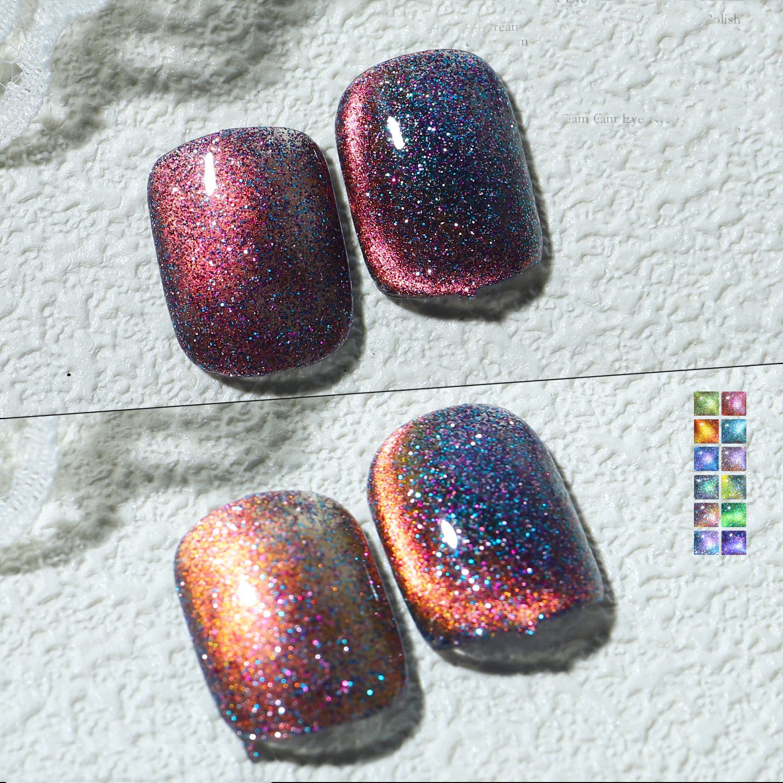 Misscheering Aurora Mystical Galaxy Cat-Eye Shiny Nail Gel Polish