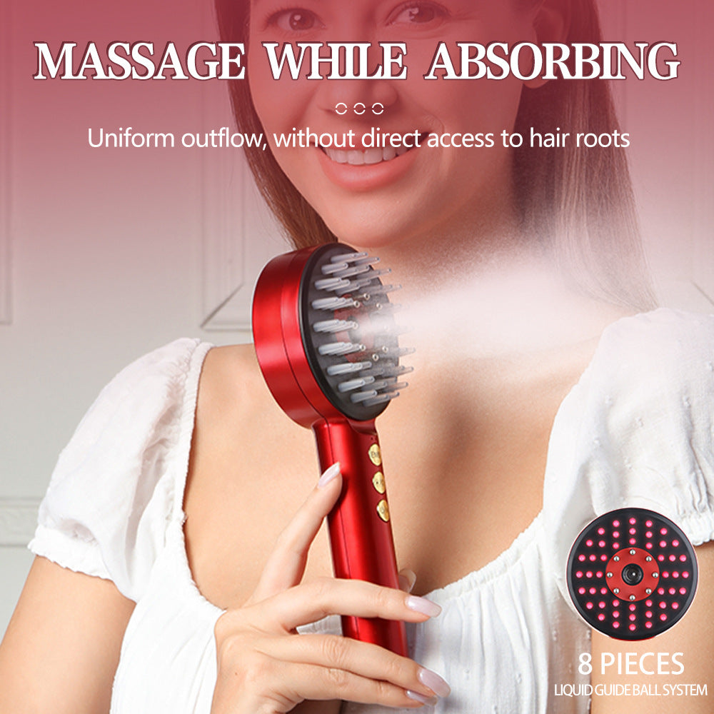 Scalp Massage Comb Red Light Hair Growth Device Nano Spray