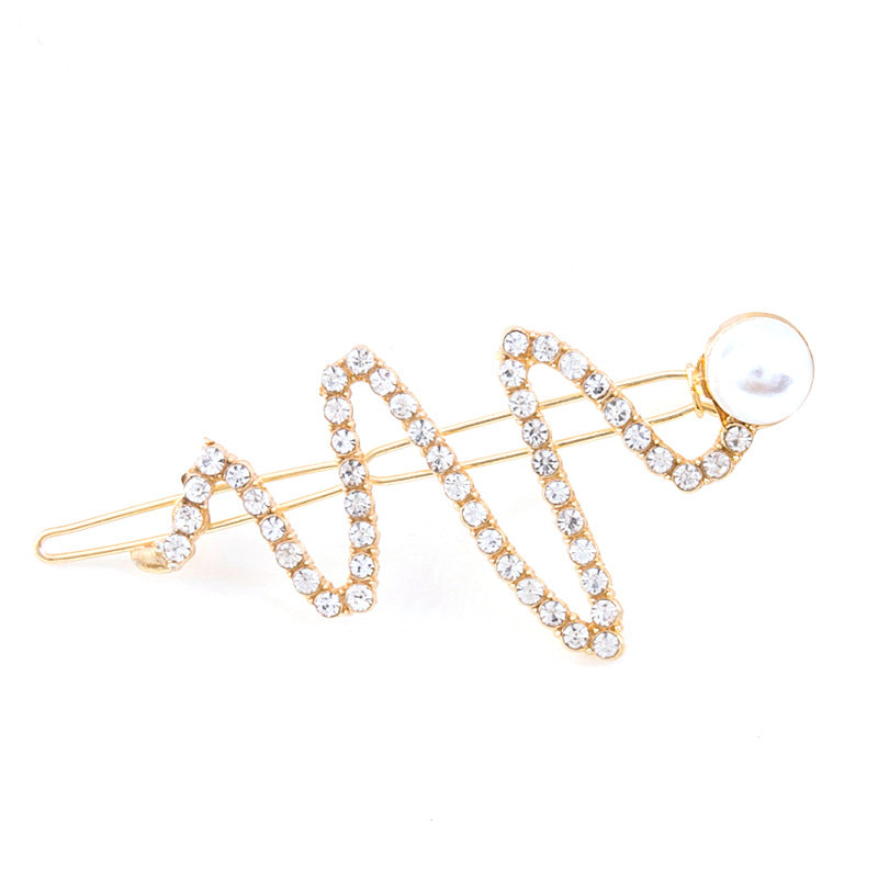 Pearl Word Clip Bangs Clip Hair Accessories