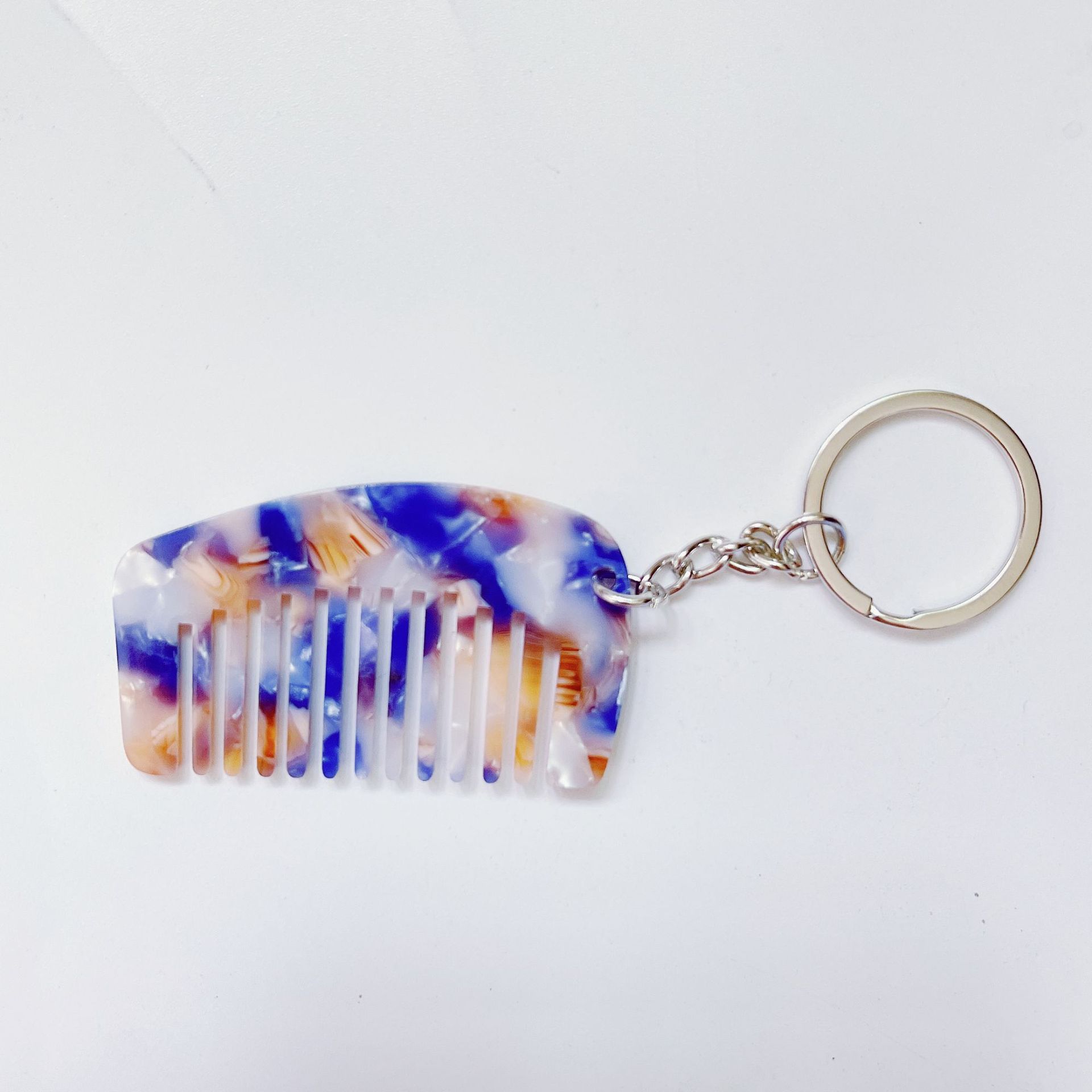 Acetic Acid Plate Mini Comb Key Chain Pendant Portable