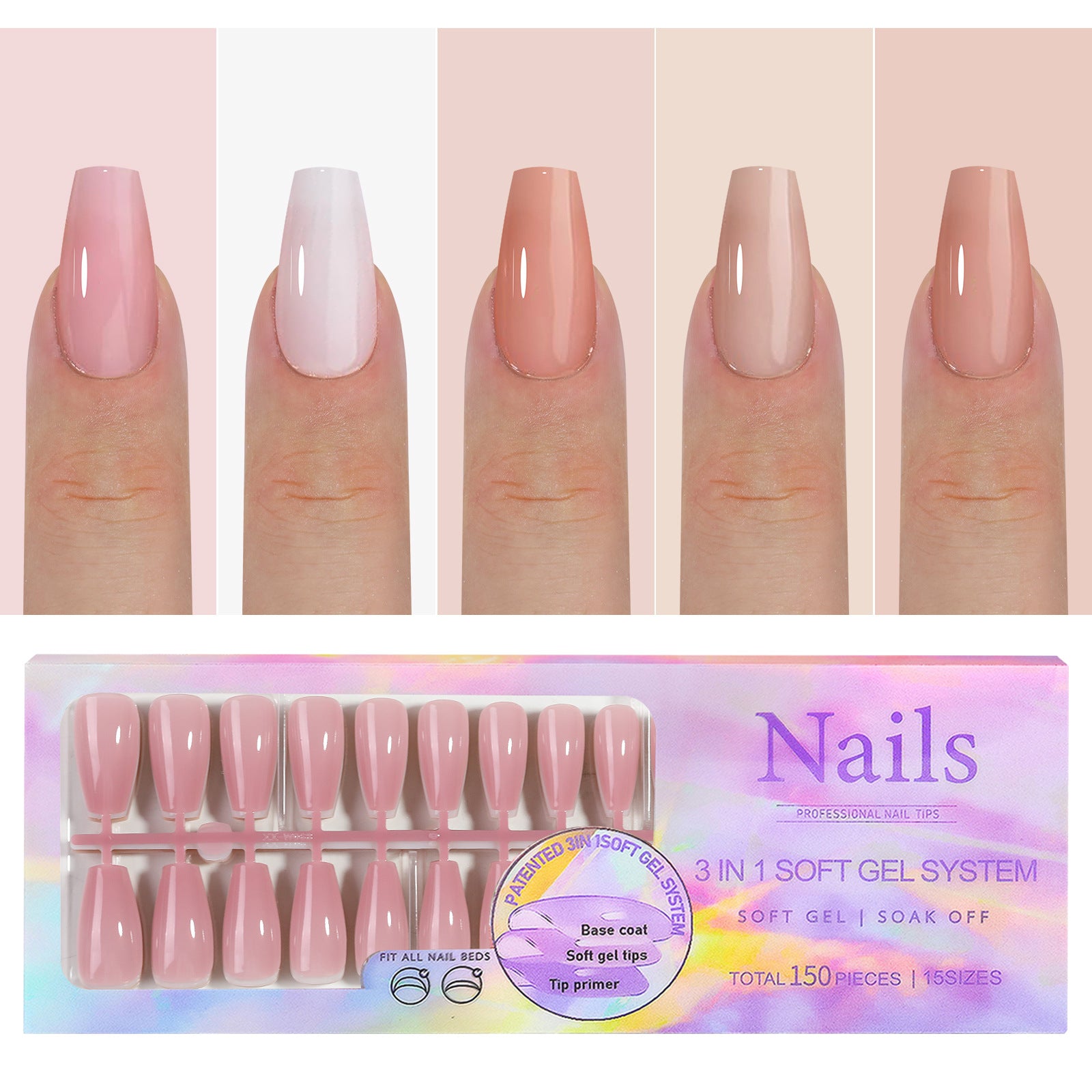 Manicure Wear Nail French Seamless Wear Nail Detachable