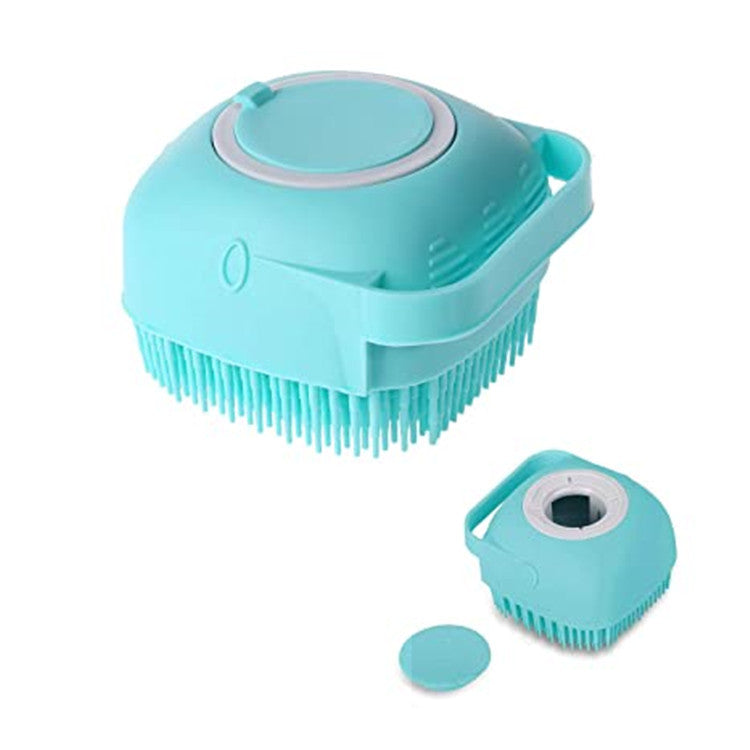 Heart-shaped Square Shampoo, Massage, Bath, Back Rub, Silicone Soft Gel, Liquid Bath Brush