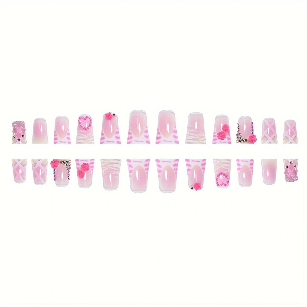 Women's Diamond In The Debris Flower Nail Art