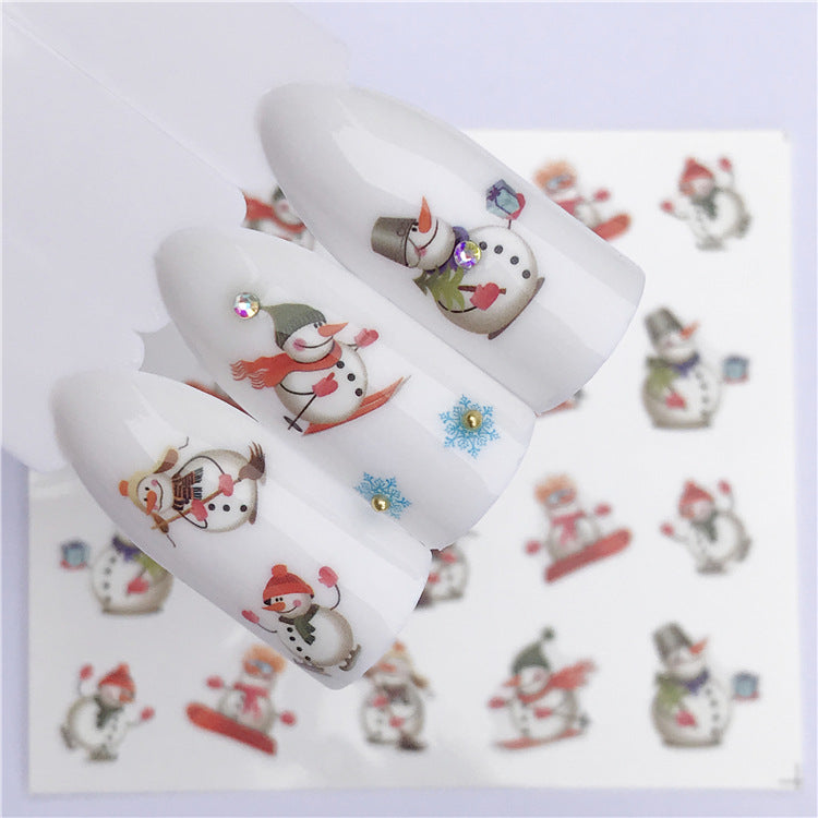 Christmas Tree Watermark Nail Applique Ornaments