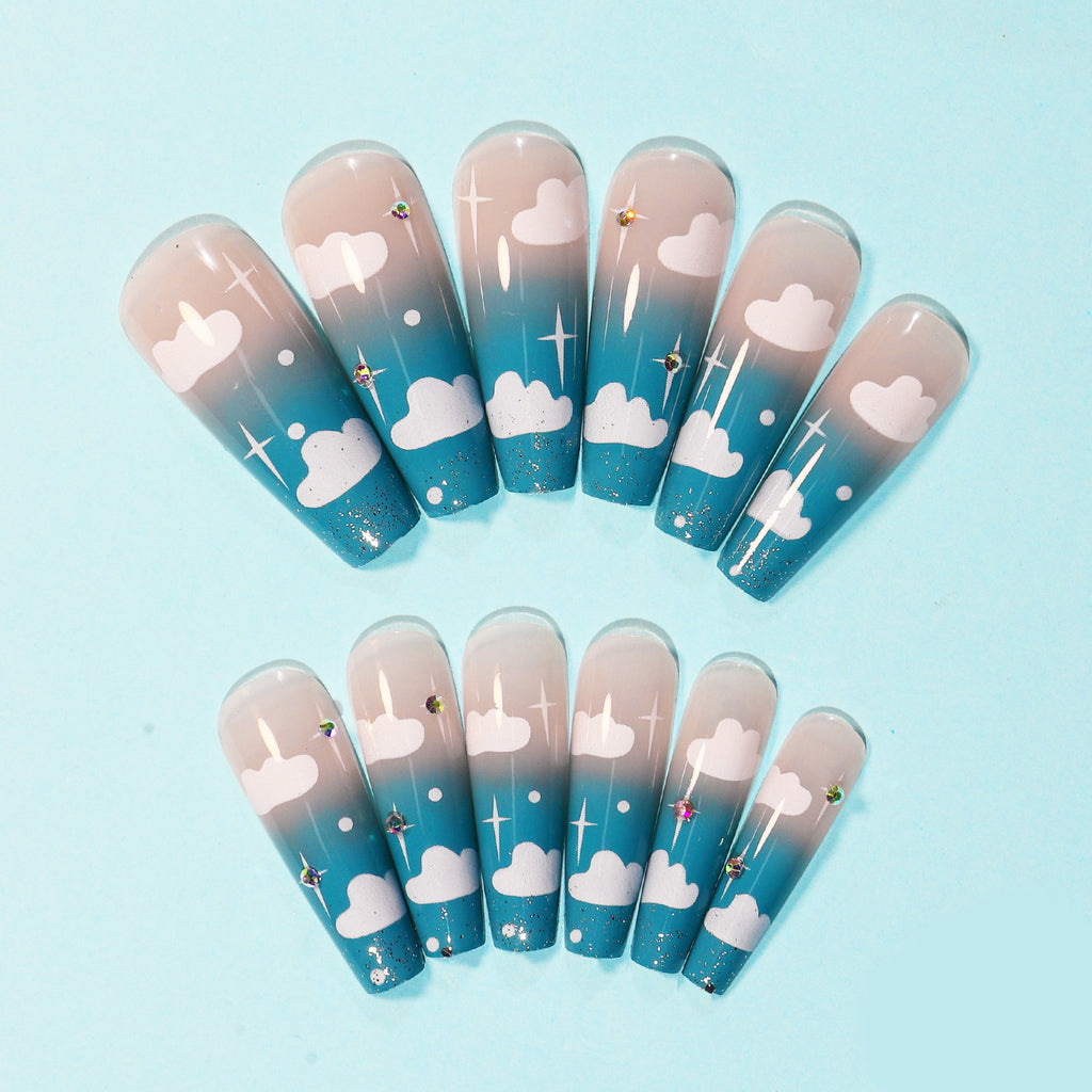 Cloud Gradient Wear Finished Nail Beauty Removable