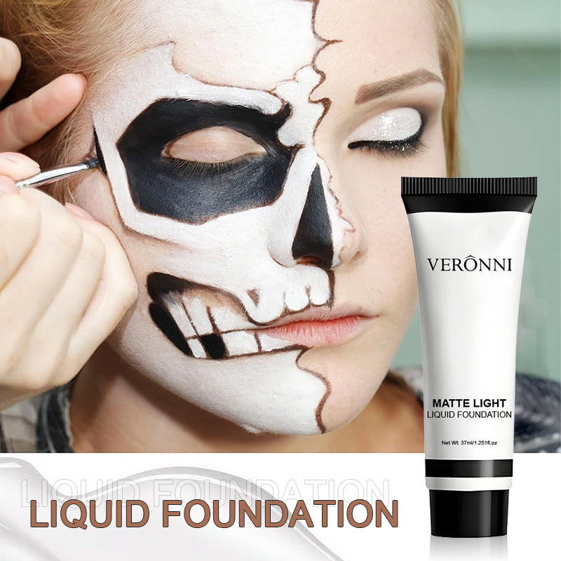Pure White Foundation COS Stage Makeup Concealer Long-lasting And Smudge-proof