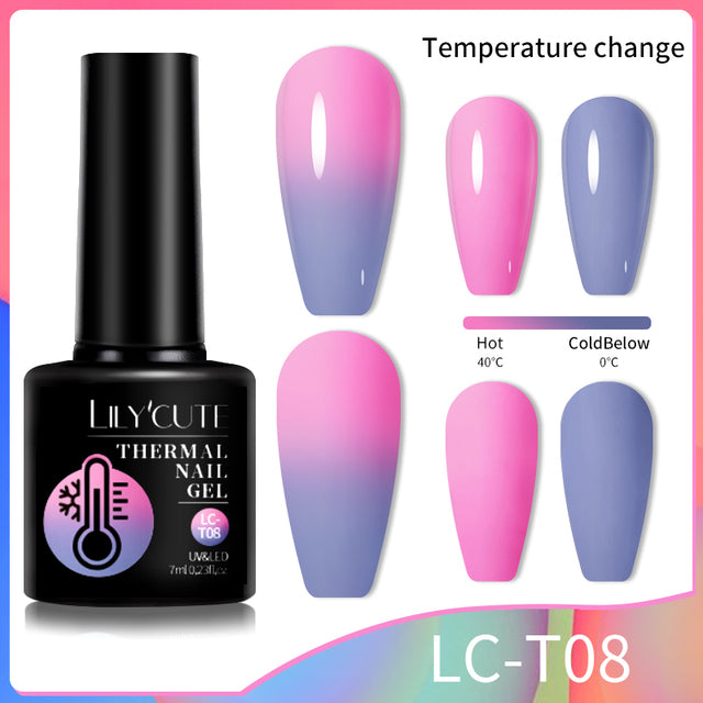 Lilycute Color Changing Thermal Gel Nail Polish Winter