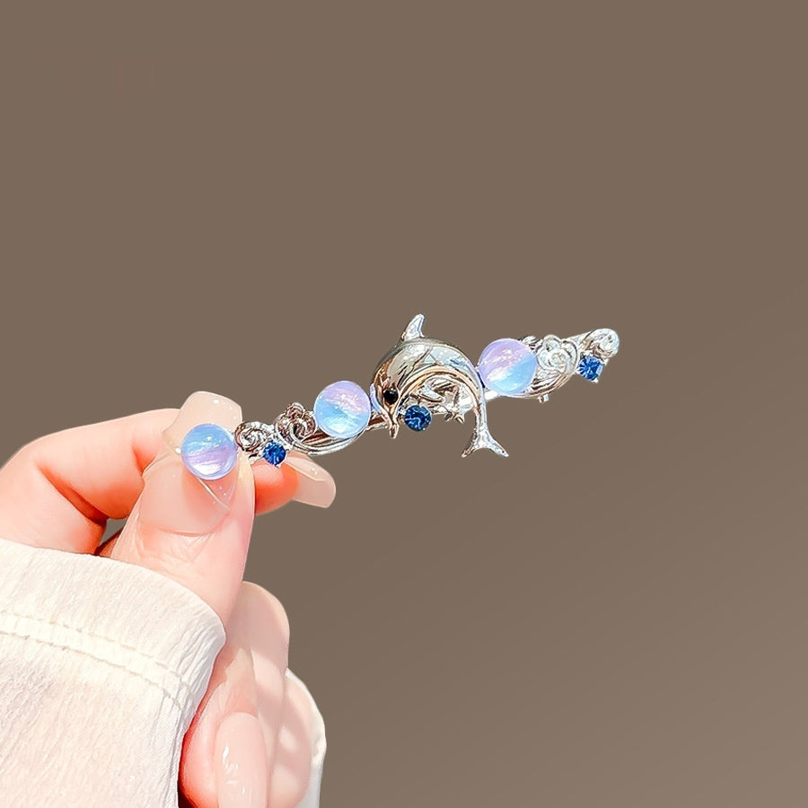 Clip Hairware Full Diamond Wheat Grip