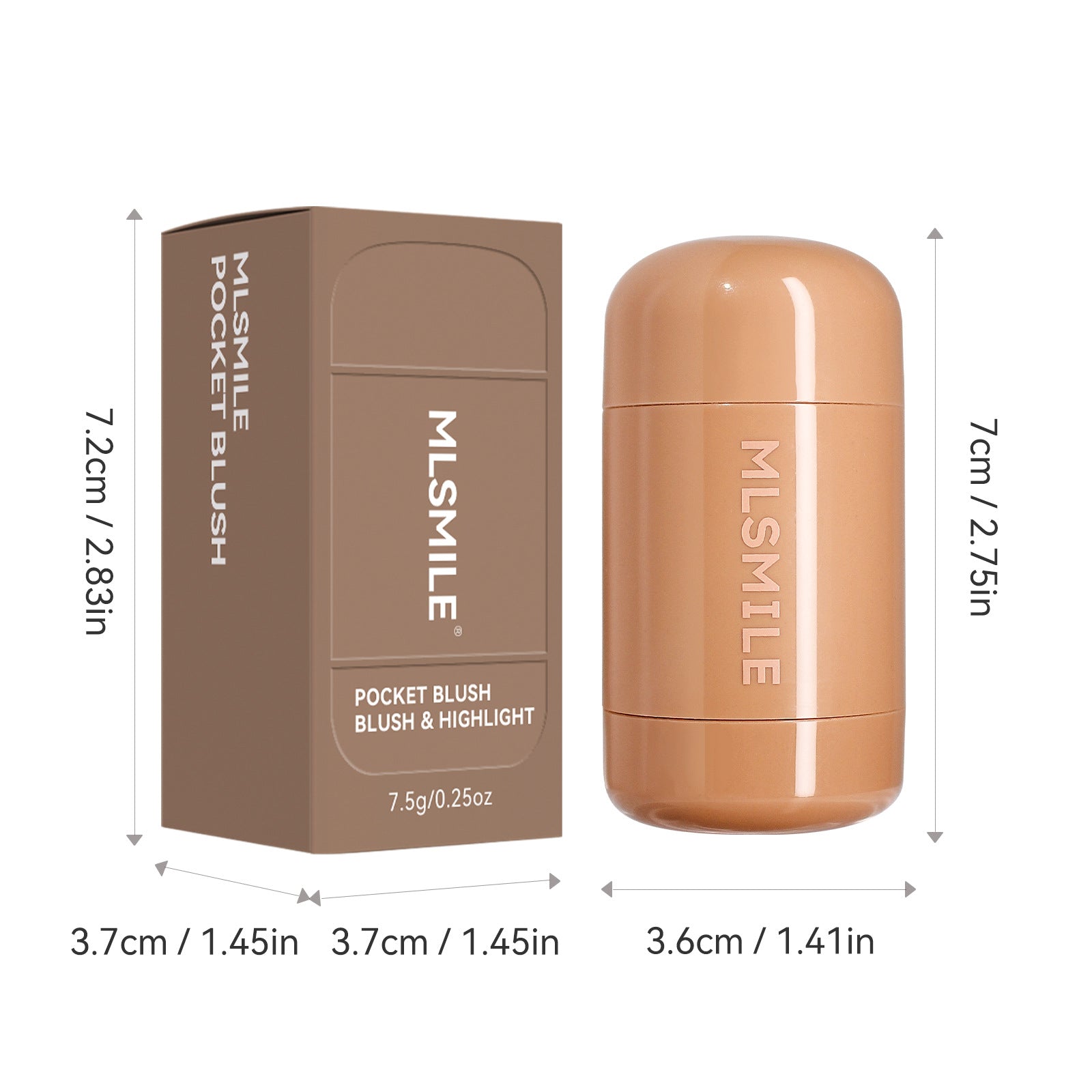 MLSMILE Blush Stick 6-color Highlight Brightening Portable