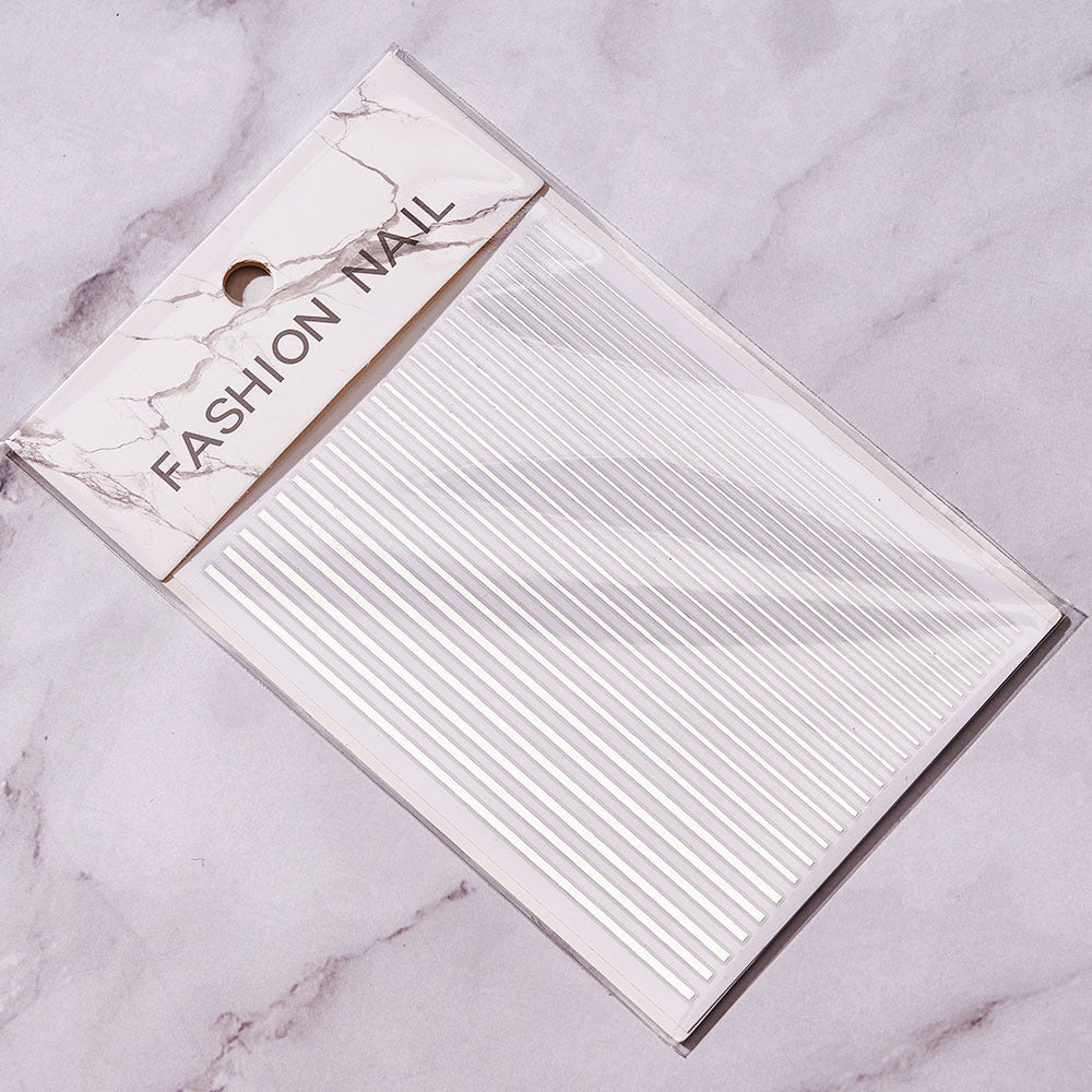 Stickers Bright Line Back Glue Fashion Nail Paste Decorative Multi-color Nail Patches