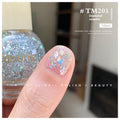Moons White Sequins Nail Polish Baking-free And Tear-free