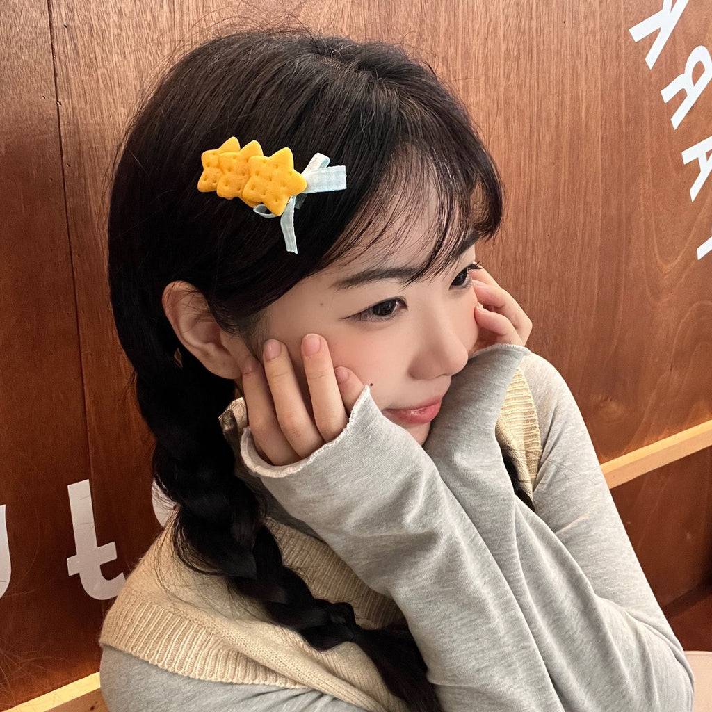 Cute Baking Biscuits All-match Hairpin Female