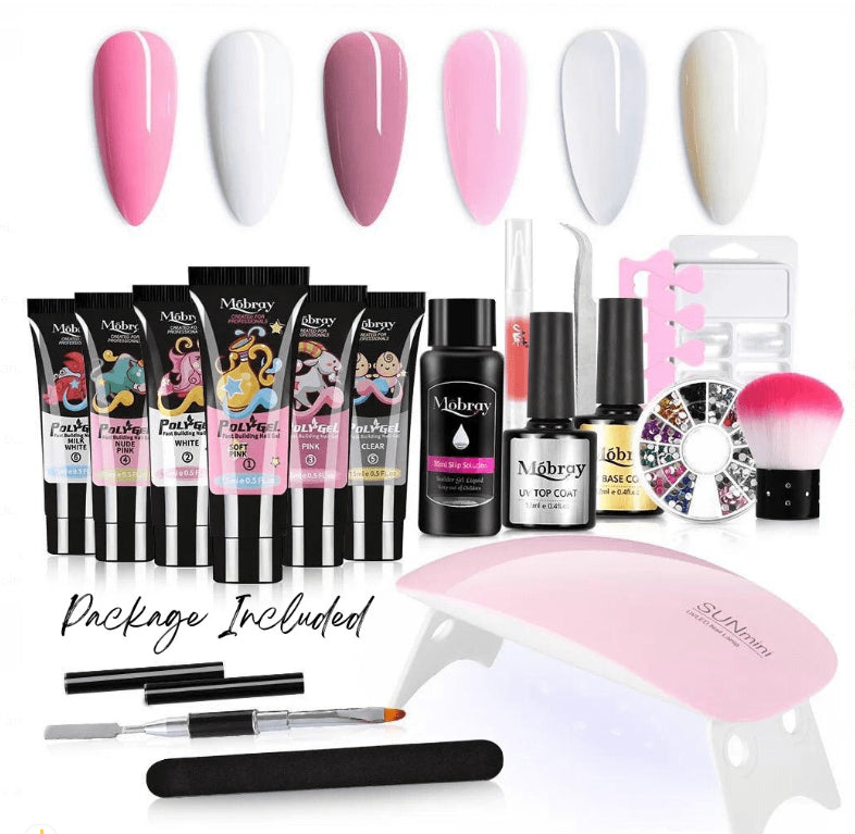 Mobray Nail Crystal Extension Gel Set