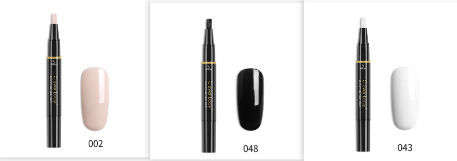 Clever Lady New Style Nail Polish One-Step Glue Nail Polish Glue Three-In-One Nail Polish Pen One-Step Nail Glue