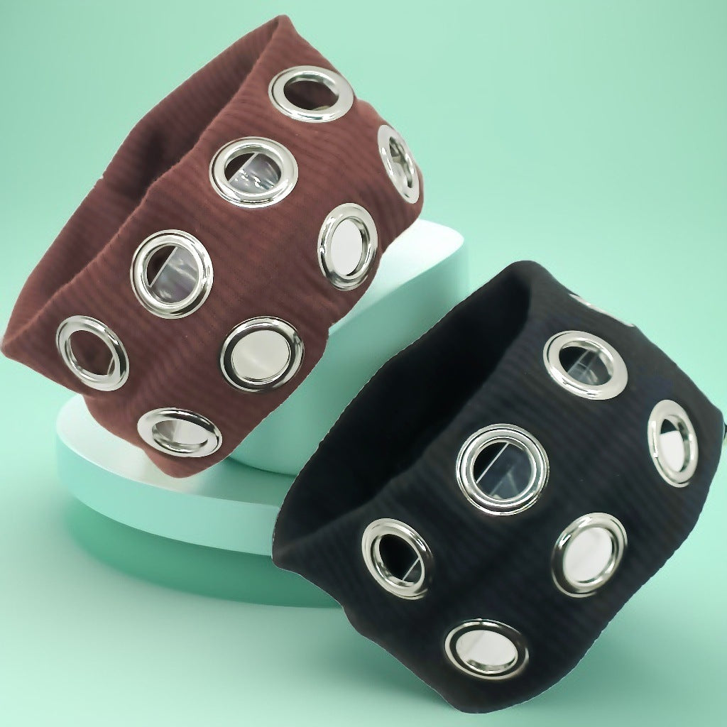 Women's Fashion Hollowed-out Punk Elastic Headband