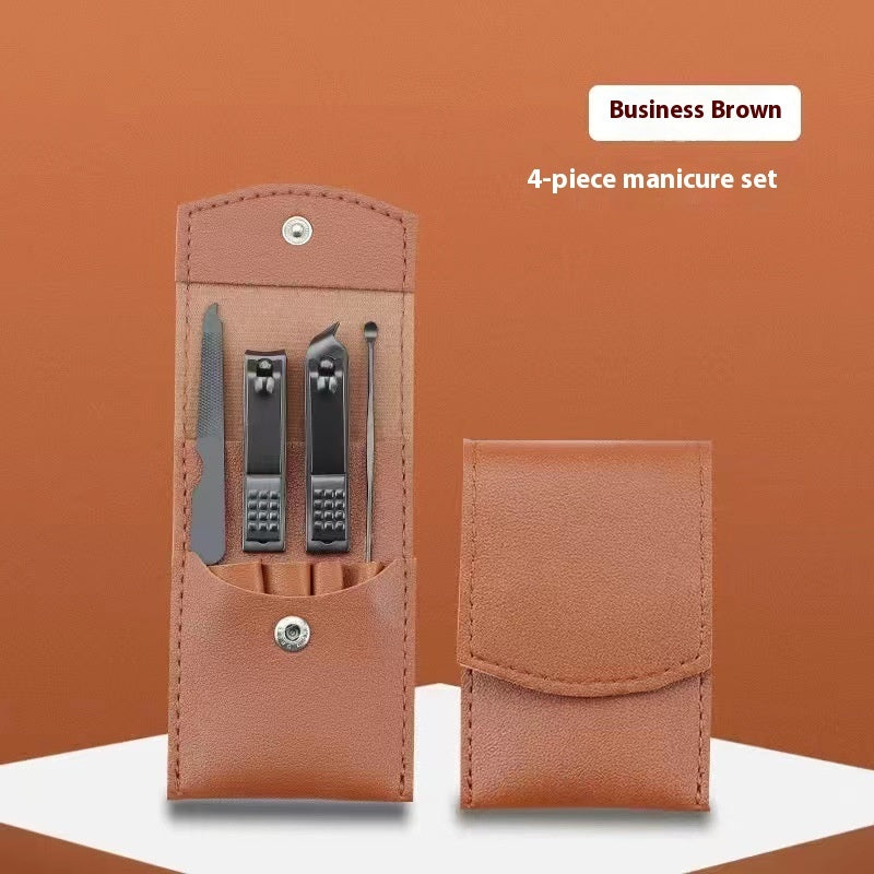 Fashion Stainless Steel Nail Scrubber Suit