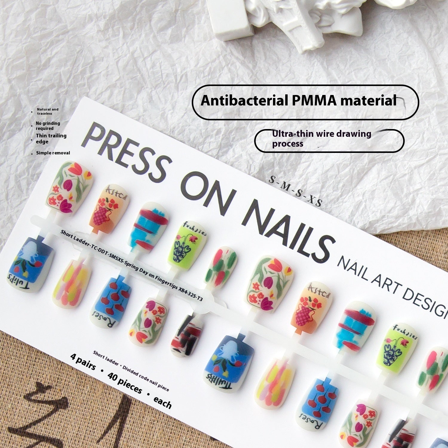 Spring Suede Frosted Seal Nail Art