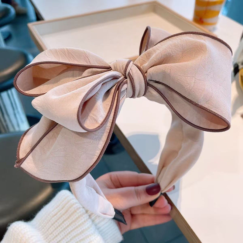 Wide-brimmed Headband With A 3D Bow For Women