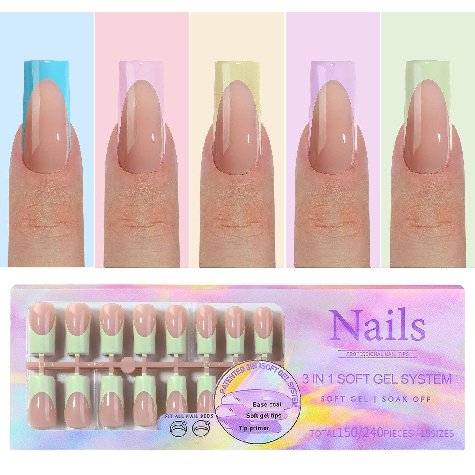 Manicure Wear Nail French Seamless Wear Nail Detachable
