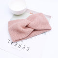 Woven Knitted Turban Headband Sweet And Versatile Wide-brim Headdress