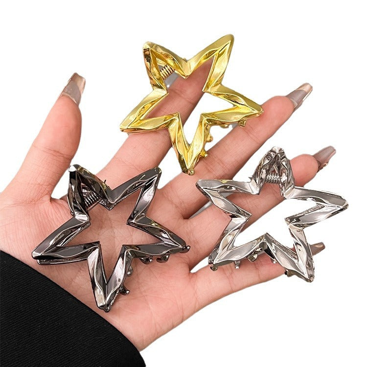 Female Cold Wind Liquid Star Hairpin