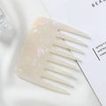 Fashion Exquisite Marble Cellulose Acetate Tablets Anti-static Comb