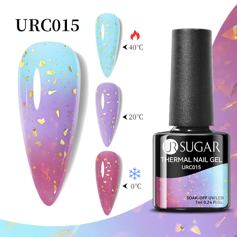 UR Sugar Autumn And Winter New Temperature Change UV Polish Cold And Warm Gradient Nail Glue