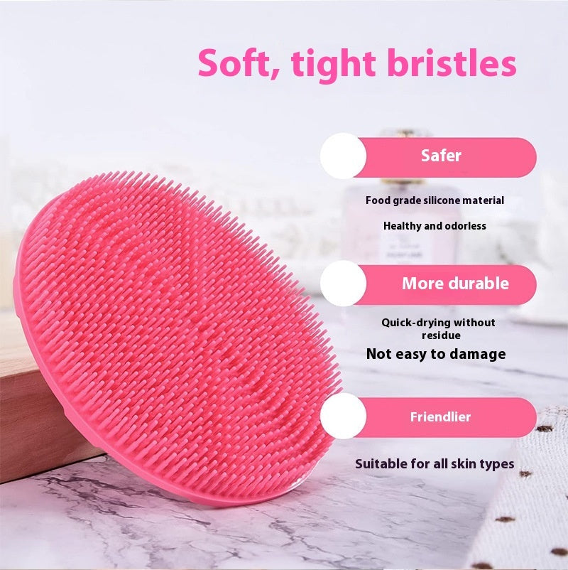 Silicone Shampoo Brush Cleansing Deep Exfoliating Cleansing Bath Comfortable And Soft