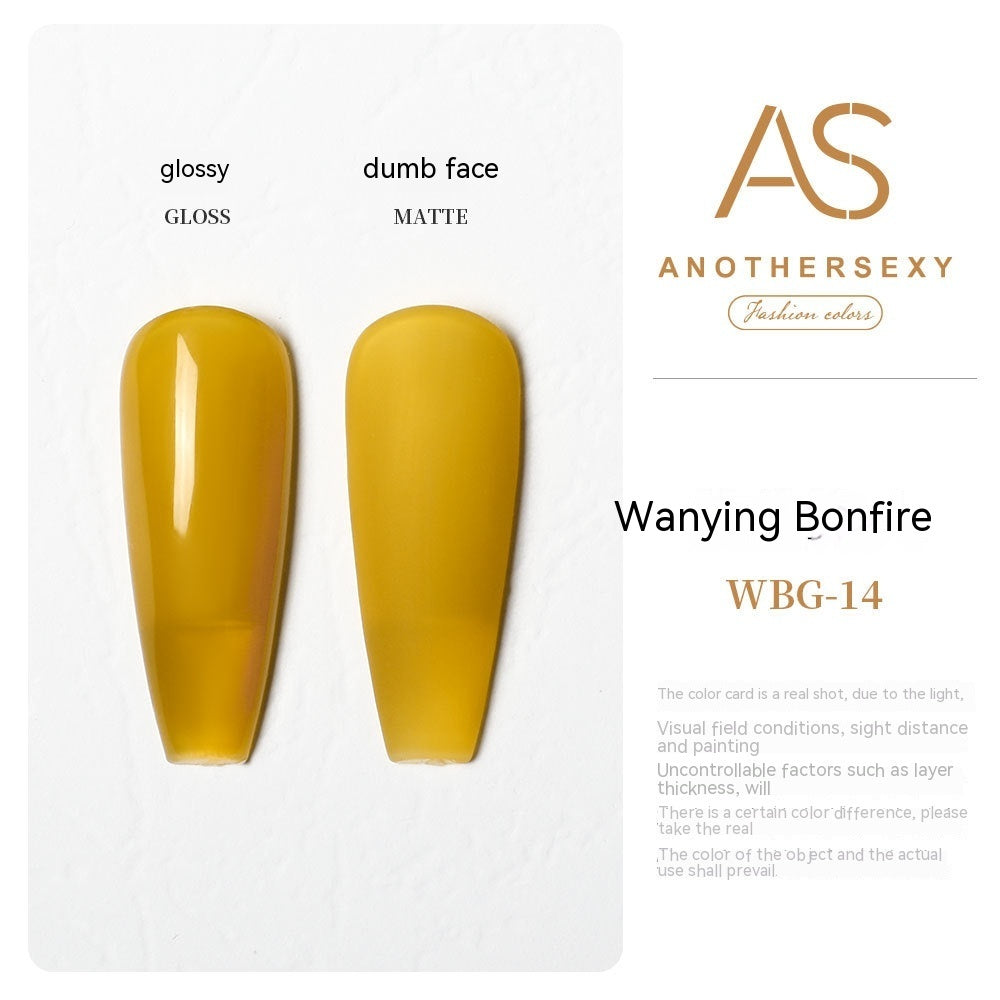 AS Yellow Nail Oil Gel New Whitening Nail Shop Special Set