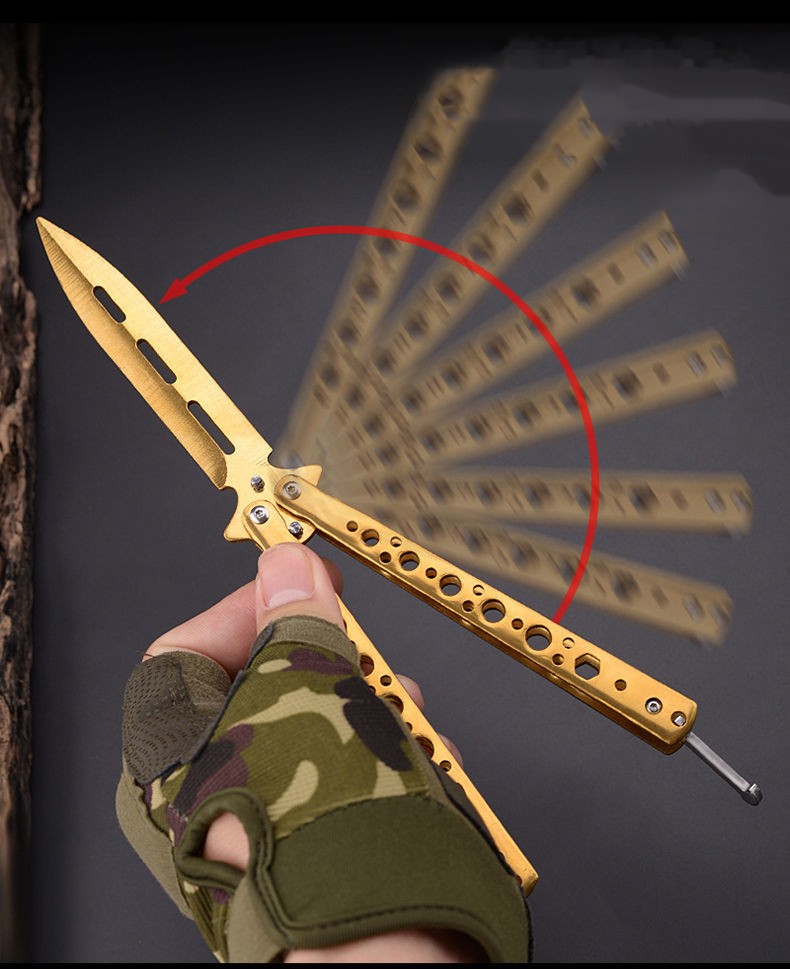Practice Folding Knife Comb Uncut Toy