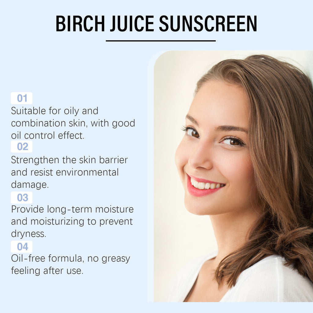 Birch Sap Oil Control Protective Cream Outdoor Light