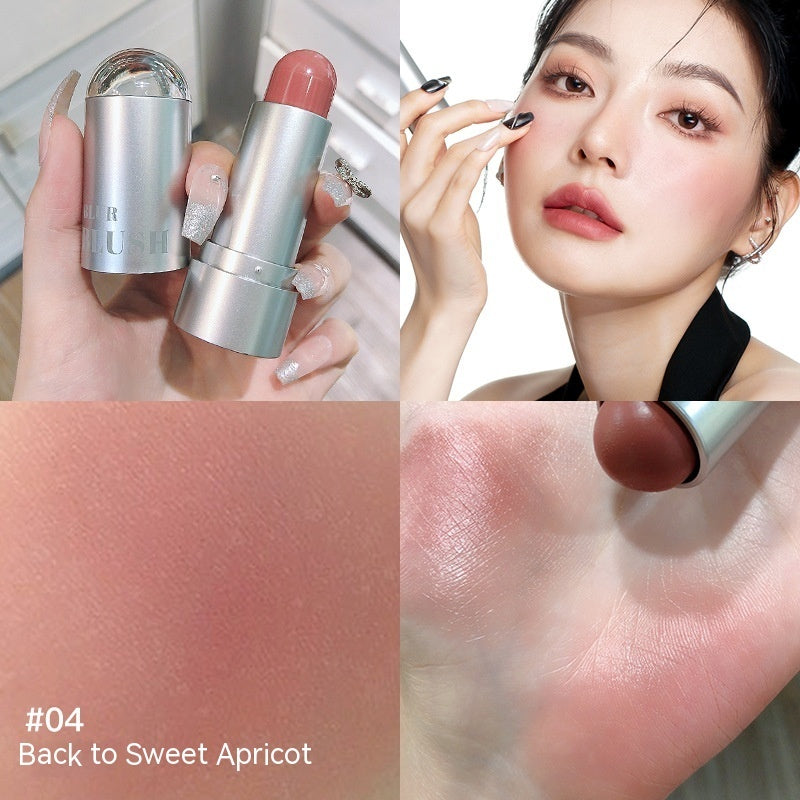 Blur Touch Color Mist Silver Tube Blush Stick Lips And Cheeks Can Be Used For Natural Development
