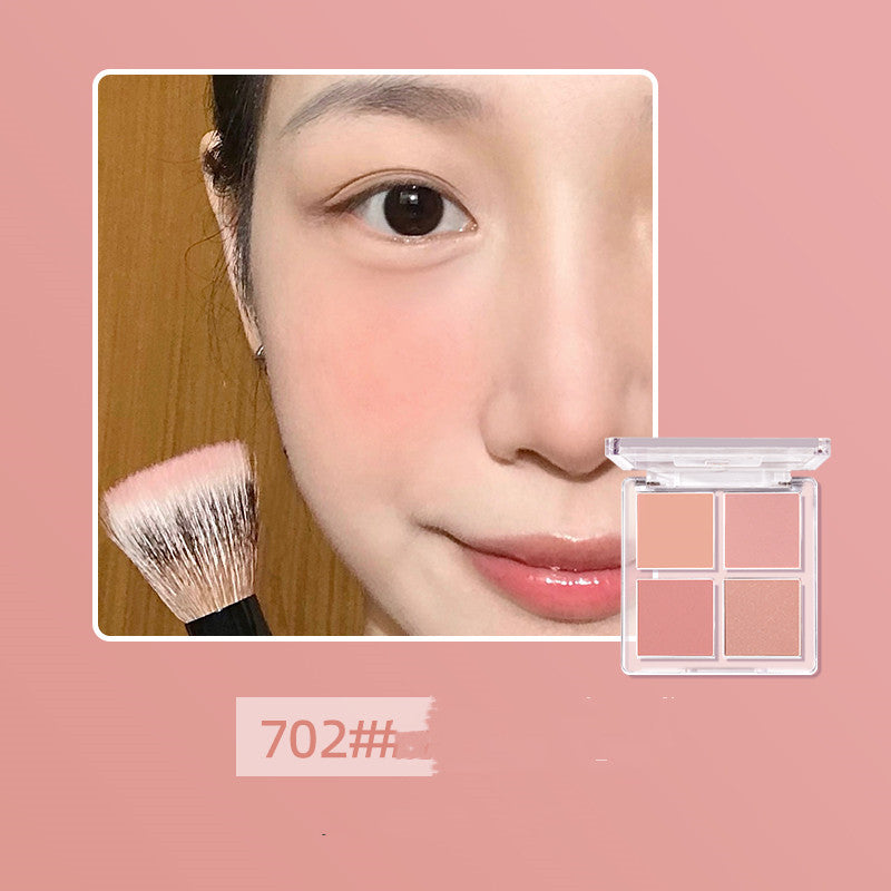 Sweet Things Four-color Vitality Blush Pan Peach Nude Makeup