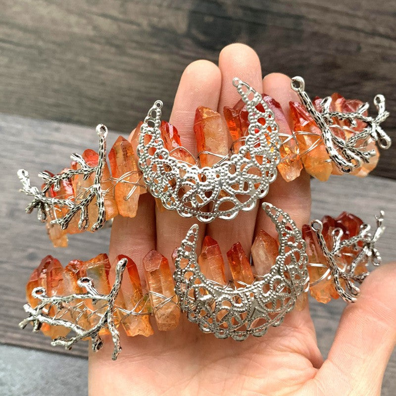 Festive Hair Comb On Moon Branch Hair Band