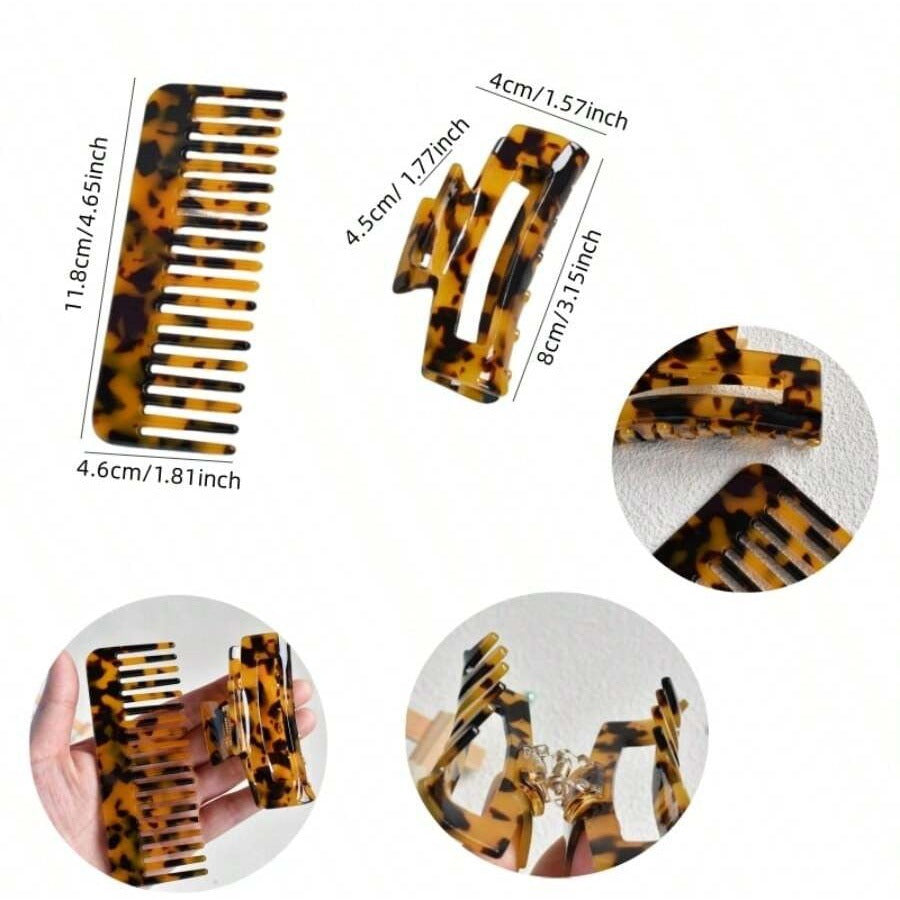 Acetic Acid Hair Comb Holding Acid Comb Wide Teeth