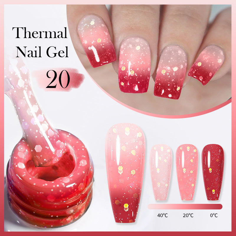Thermal Nail Gel Simple Home Candy Gradient Color Change UV Polish