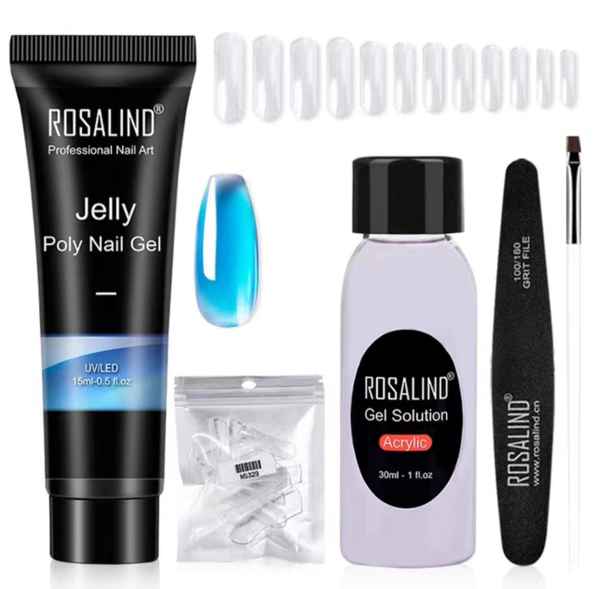 Rosalind Extension Gel Polish Kit For Manicure Poly Nail Gel Set For