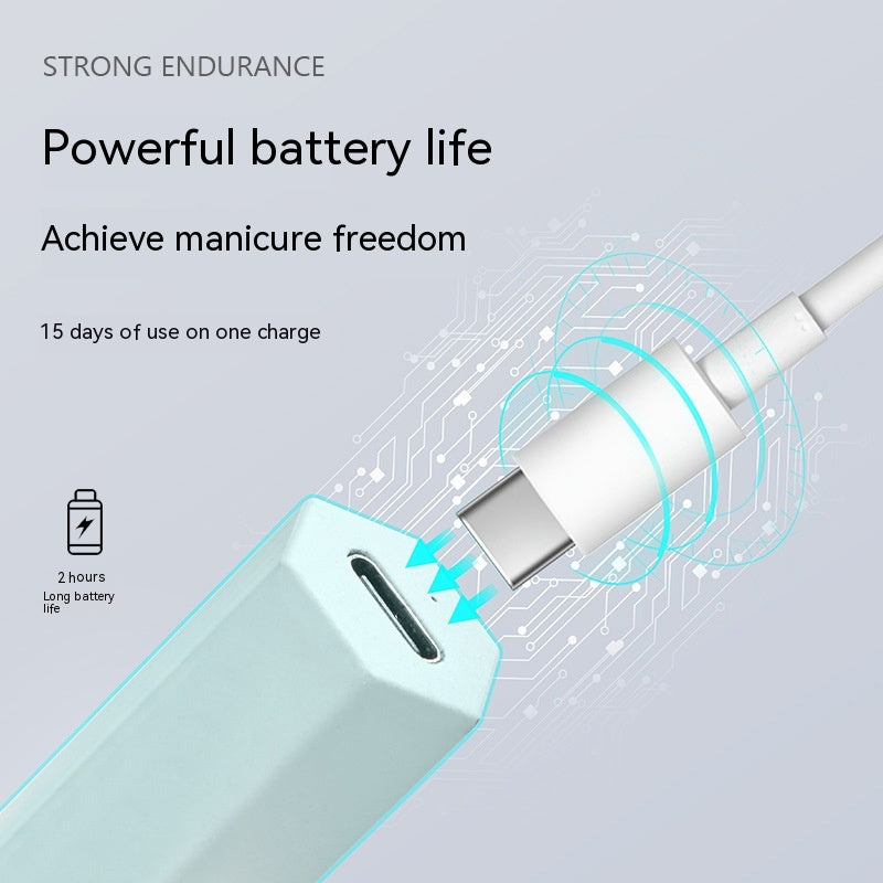 Hexagonal Small Portable Electric Storage Design Mini Nail Tip Heating Handheld Lamp