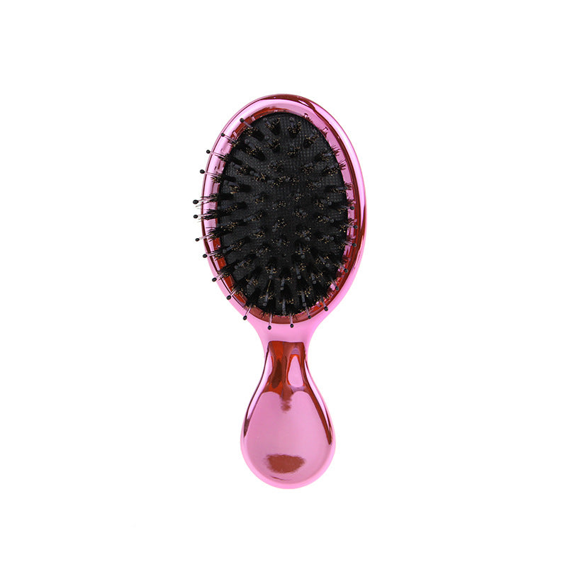 Mini Straight Hair Massage Airbag Comb With Boar Bristles