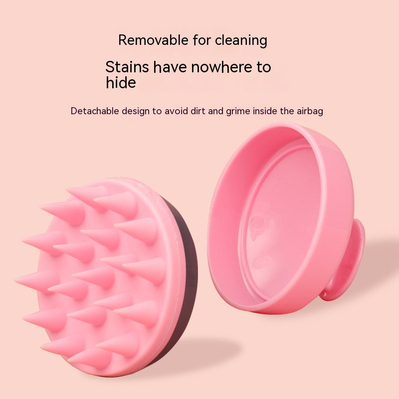 Silicone Shampoo Brush Scalp Meridian Massage Brush Hair Washing Artifact Anti-dandruf And Relieve Itching Home Hair Salon Adult Head Scratching Tool