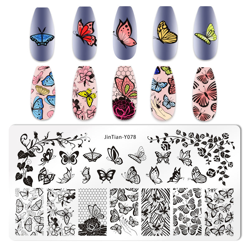 Japanese Nail Print Steel Plate