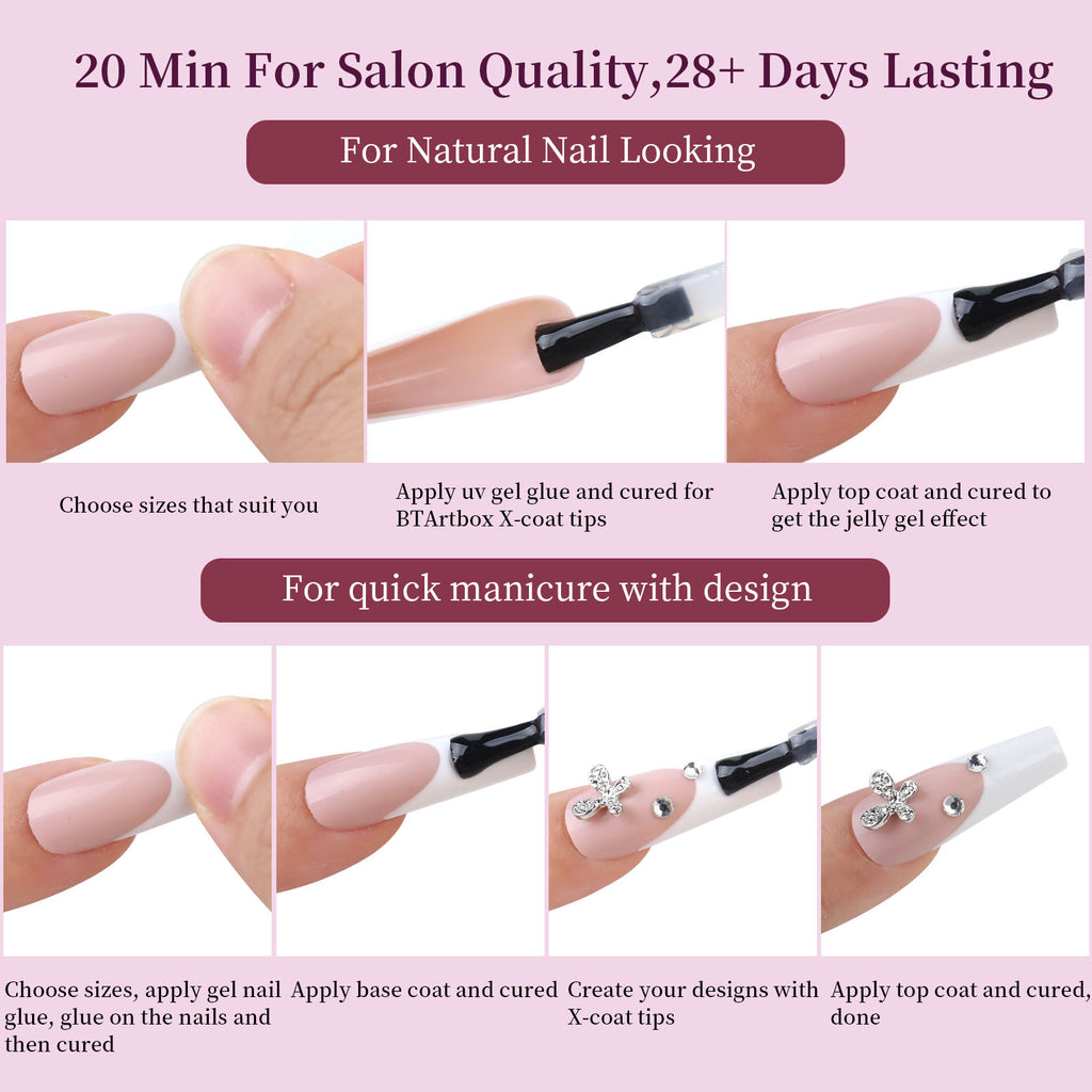 French Wear Seamless Removable Nail Stickers