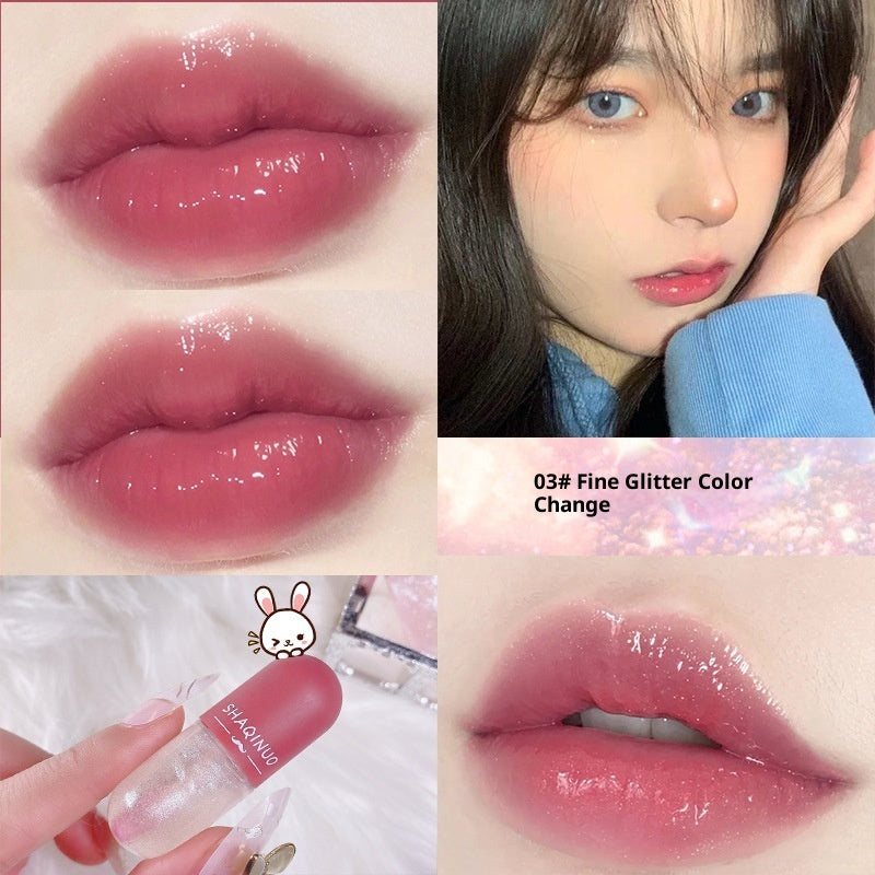 Mini Capsule Lip Gloss Transparent Color Changing Moisturizing And Nourishing Lip Lacquer