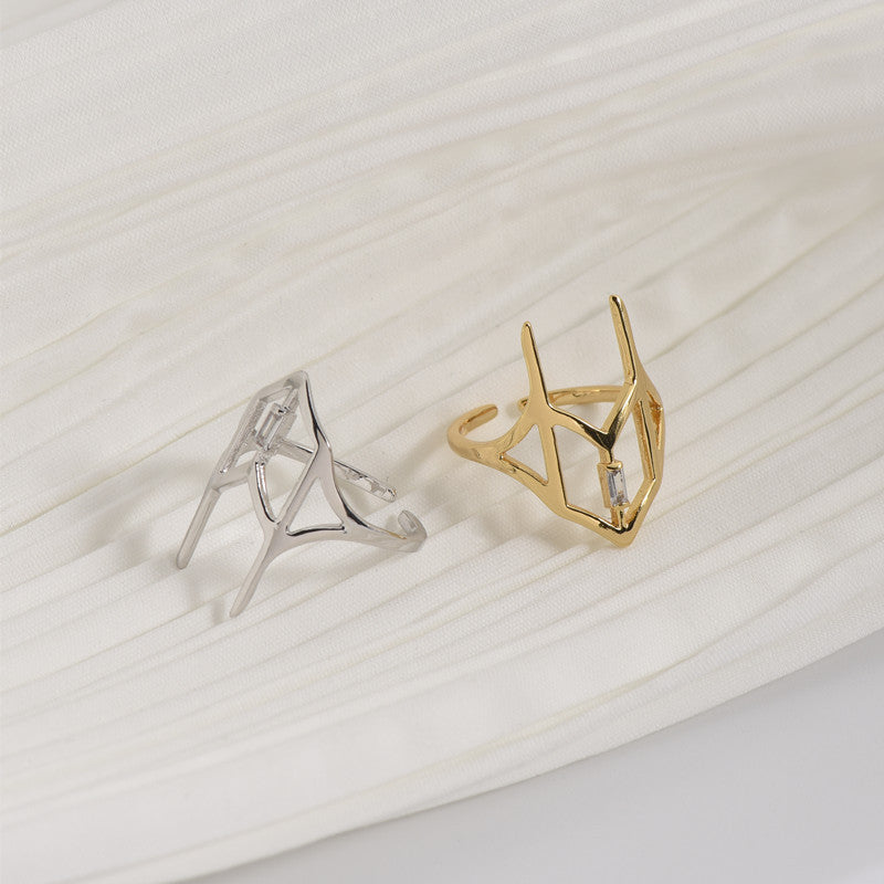 Zircon Adjustable Fingertip Ring Nail Joint Ring